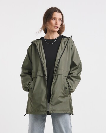 Khaki Short Lightweight Raincoat