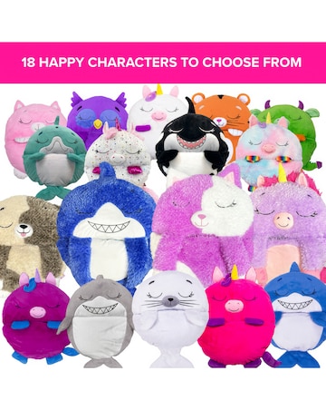 Happy Nappers Purple Unicorn Plush Sleeping Bag