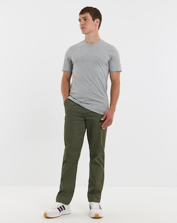 5 Pack Multi V Neck T-Shirts Long