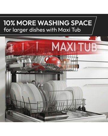 Hoover H-Dish 700 HF 4A4S3PSA-80 14 Place, Full Size WiFi Dishwasher - Graphite