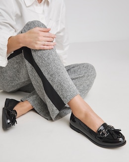 Simply Be Tampa Low Cut Tassel Loafers Extra Wide EEE Fit