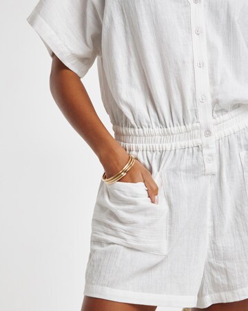 Beach to Beach Cheesecloth Beach Playsuit