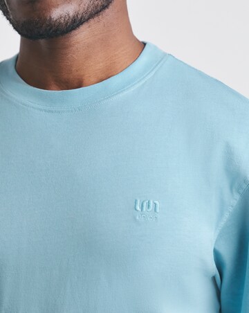 Union Garment Dyed Relaxed Fit T-Shirt- Washed Blue
