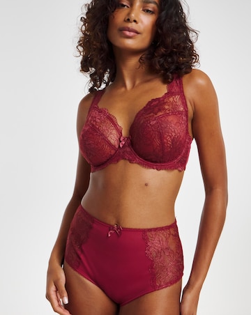 Pretty Secrets (2 Pack) Ella Lace Full Brief Knickers Mink/Rust