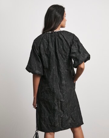 Joanna Hope Jacquard Shift Dress With Diamante Trim