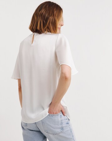 Angel Sleeve Satin Top
