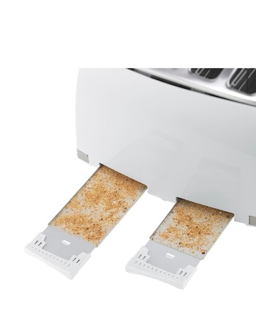 Russell Hobbs 26070 Textured Honeycomb White 4 Slice Toaster