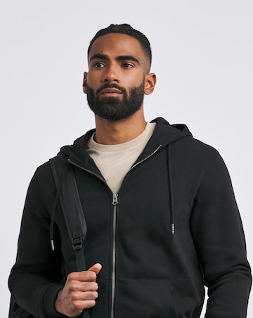 Full Zip Hoodie - Black