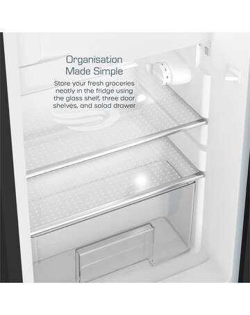 Swan SR11035BNE Retro Under Counter Fridge 90L - Black
