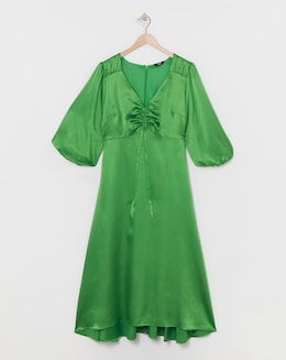 Joanna Hope Ruched Front Midi Dress