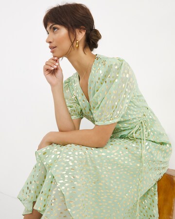 Joanna Hope Foil Print Maxi Dress