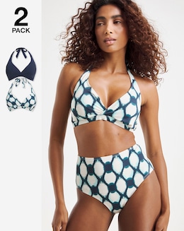 Value 2 Pack Halterneck Bikini Tops