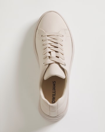 Leather Lace To Toe Flexi Sole Trainer - Extra Wide Fit (EEE)