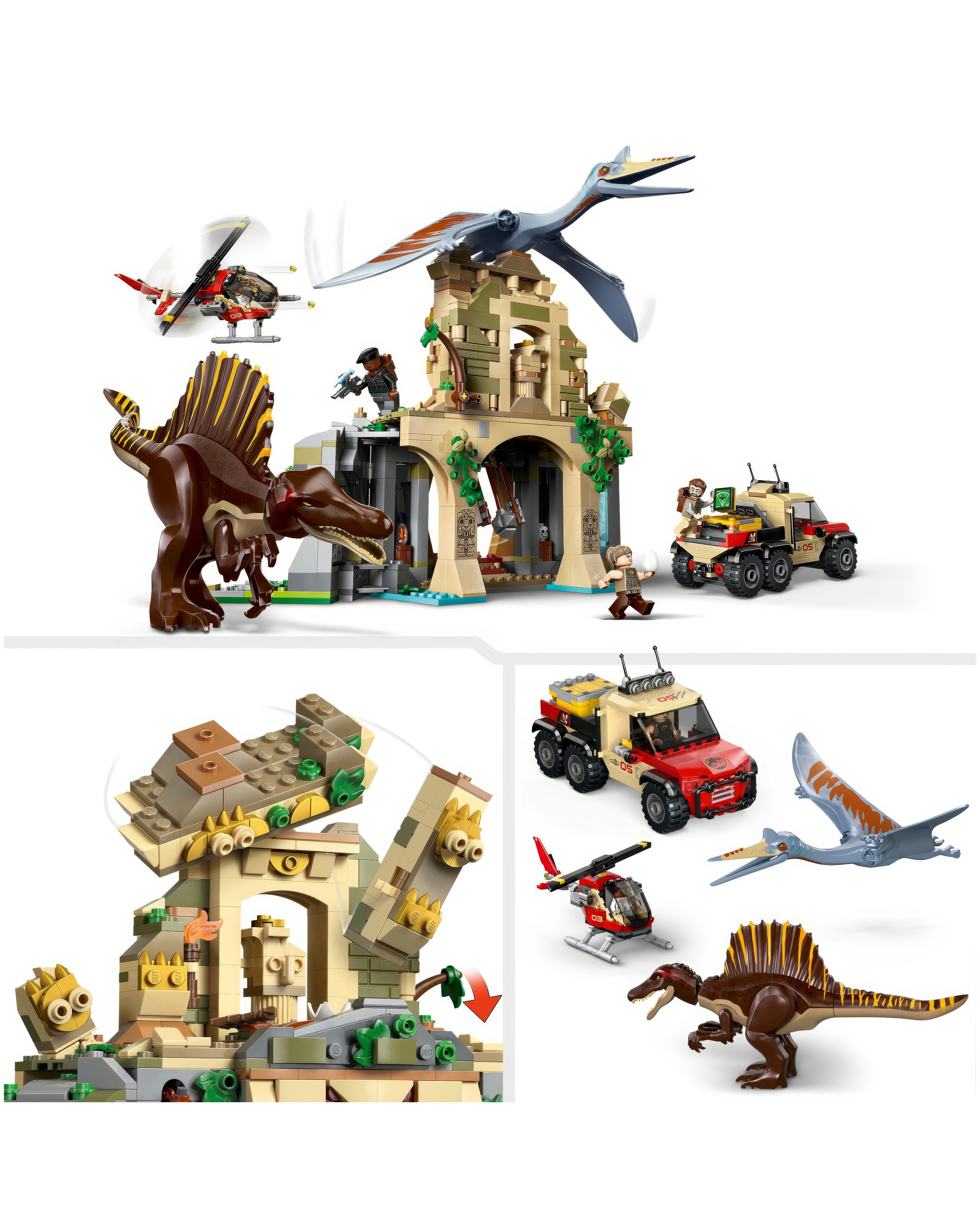 LEGO Jurassic World Spinosaurus & Quetzalcoatlus Air Mission