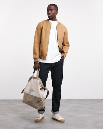 Faux Wool Bomber Jacket
