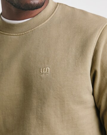 Union Garment Dyed Relaxed Fit Crew Neck Sweat- Tan