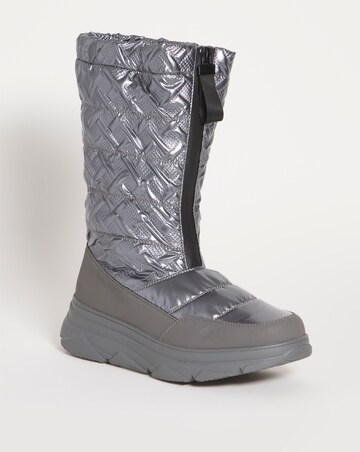 Halo Front Zip Snow Boots E Fit