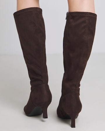 Hillary Kitten Heel High Leg Boot - Extra Wide Fit (EEE) & Standard Calf