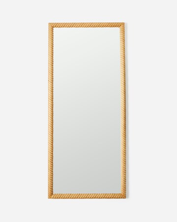 Twisted Wood Leaner Mirror