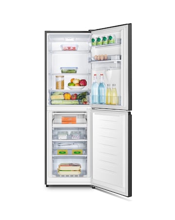 Fridgemaster MC55240EB 174cm 50/50 Fridge Freezer Black