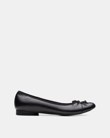 Clarks Loreleigh Rae Leather Ballet Pump Wide Fit