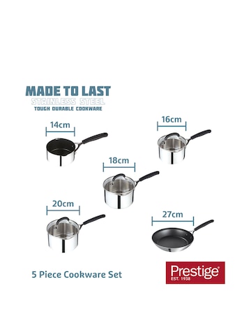 Prestige Made to Last 5 Piece Pan Set