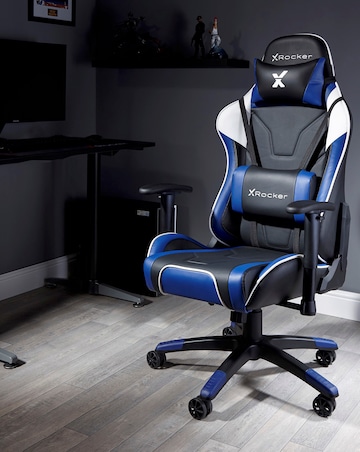 X Rocker Agility eSport Ergonomic Gaming Chair - Black / Blue