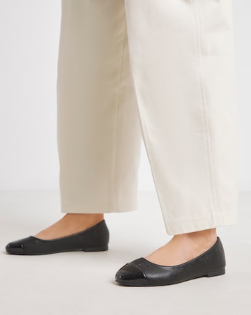 Tiana Toe Cap Ballerina - Extra Wide Fit (EEE)