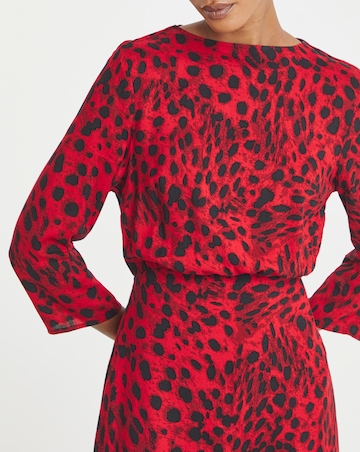 3/4 Sleeve Midi Tea Dress