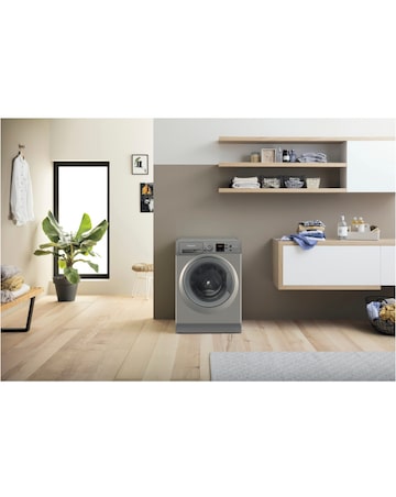 Hotpoint Anti-Stain NSWM 946 GG UK 9kg 1400rpm Washing Machine Graphite Install