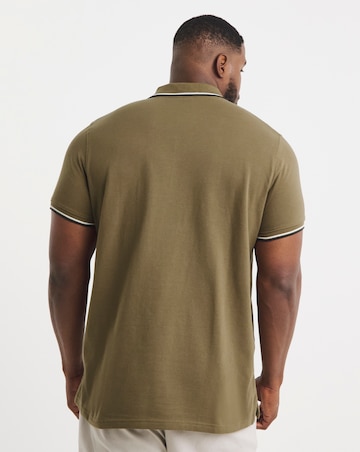 Tipped Pique Polo Long
