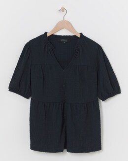 Crinkle Tiered Top