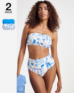 Value 2 Pack Bandeau Bikini Tops