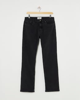 Blackwash Loose Fit Stretch Jeans
