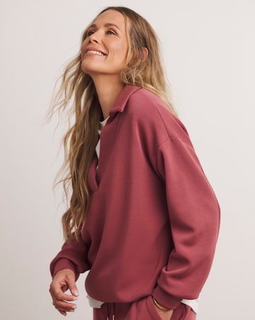 Coral Anthology Modal Collared Sweat