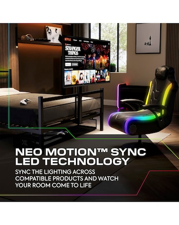 X Rocker Basecamp RGB Double Bed - Black