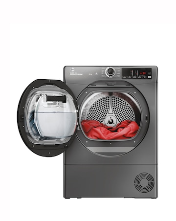 Hoover H-DRY 350 HRE C10TBER-80 10kg Condenser Tumble Dryer Graphite + Install