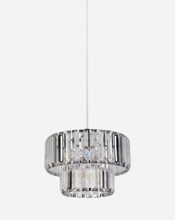 Chrome and Clear Acrylic Shade