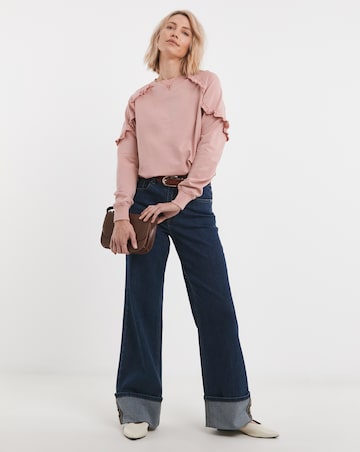 Blush Frill Detail Sweatshirt