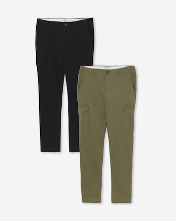 Jack & Jones Margo Dean Cargo Trouser 2 Pack - Multi