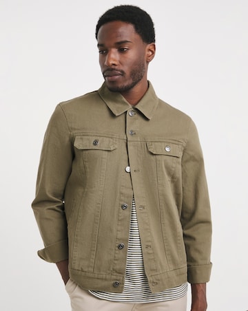 Khaki Twill Trucker Jacket