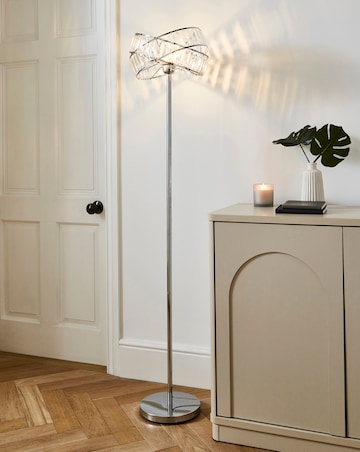 Juno Chrome & Acrylic Floor Lamp