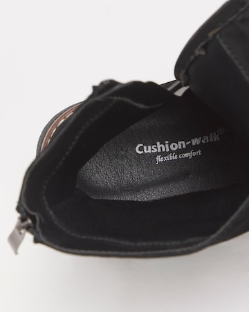 Cushion Walk Ruched Crepe Sole Boot Wide E Fit