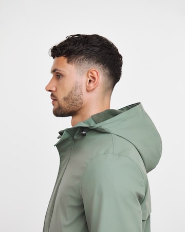 Khaki Rubberised Hooded Mac