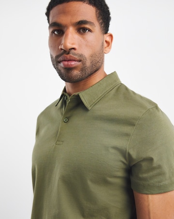 Jersey Polo Long Length- Khaki