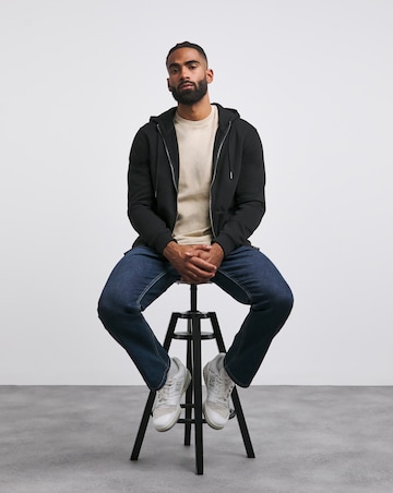 Full Zip Hoodie - Black