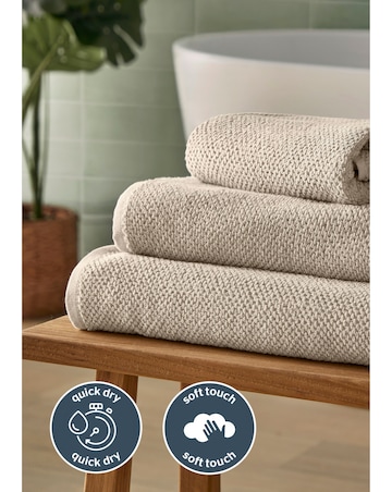 Silentnight Popcorn Pack of 2 Towels