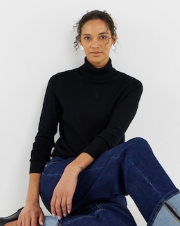 Black High Neck Jumper