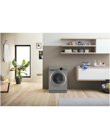 Hotpoint Anti-Stain NSWM 946 GG UK 9kg, 1400rpm Washing Machine - Graphite