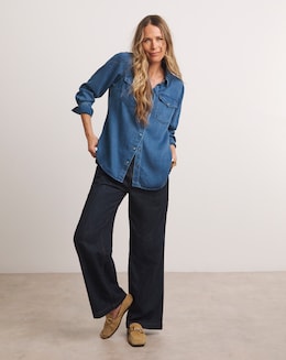 Anthology Blue Denim Shirt with Tencel TM Lyocell